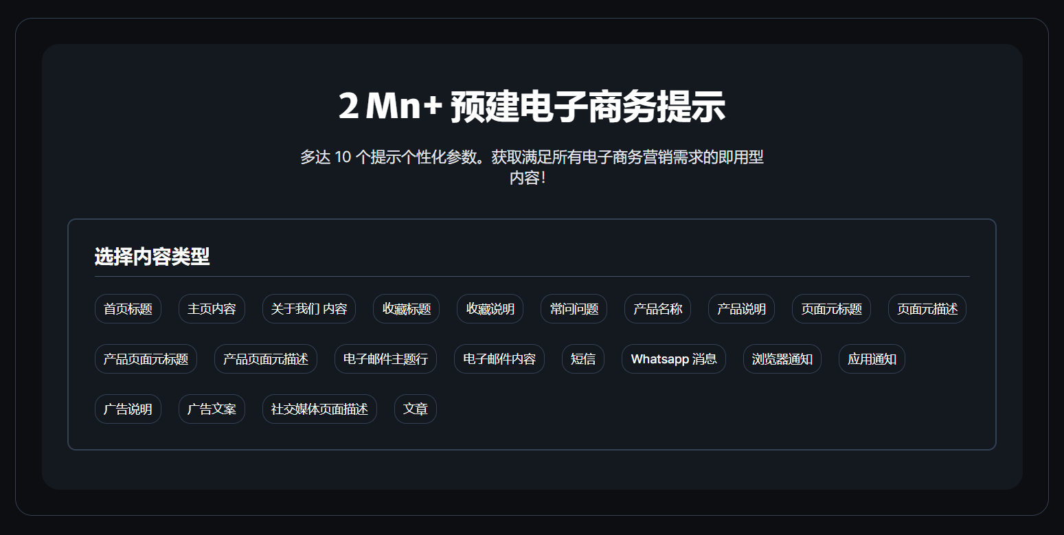 eCommerce ChatGPT Prompts eCommerce ChatGPT Prompts