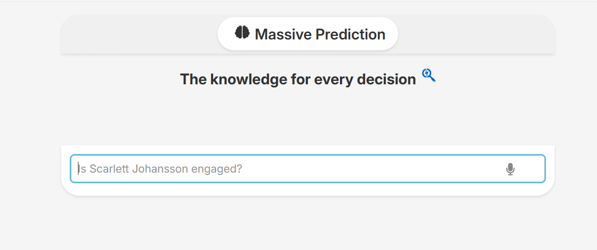 Massive Prediction Massive Prediction