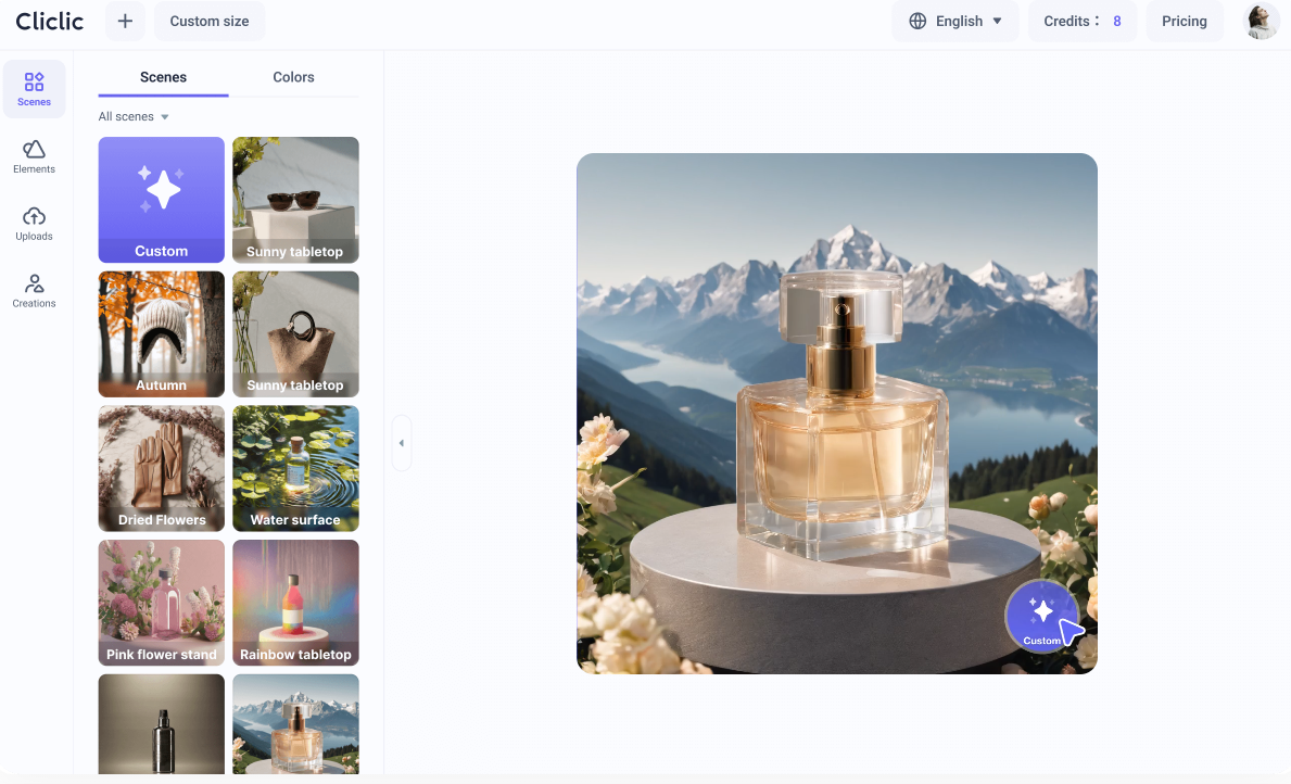 Cliclic AI 商品背景图编辑器 Cliclic AI 商品背景图编辑器