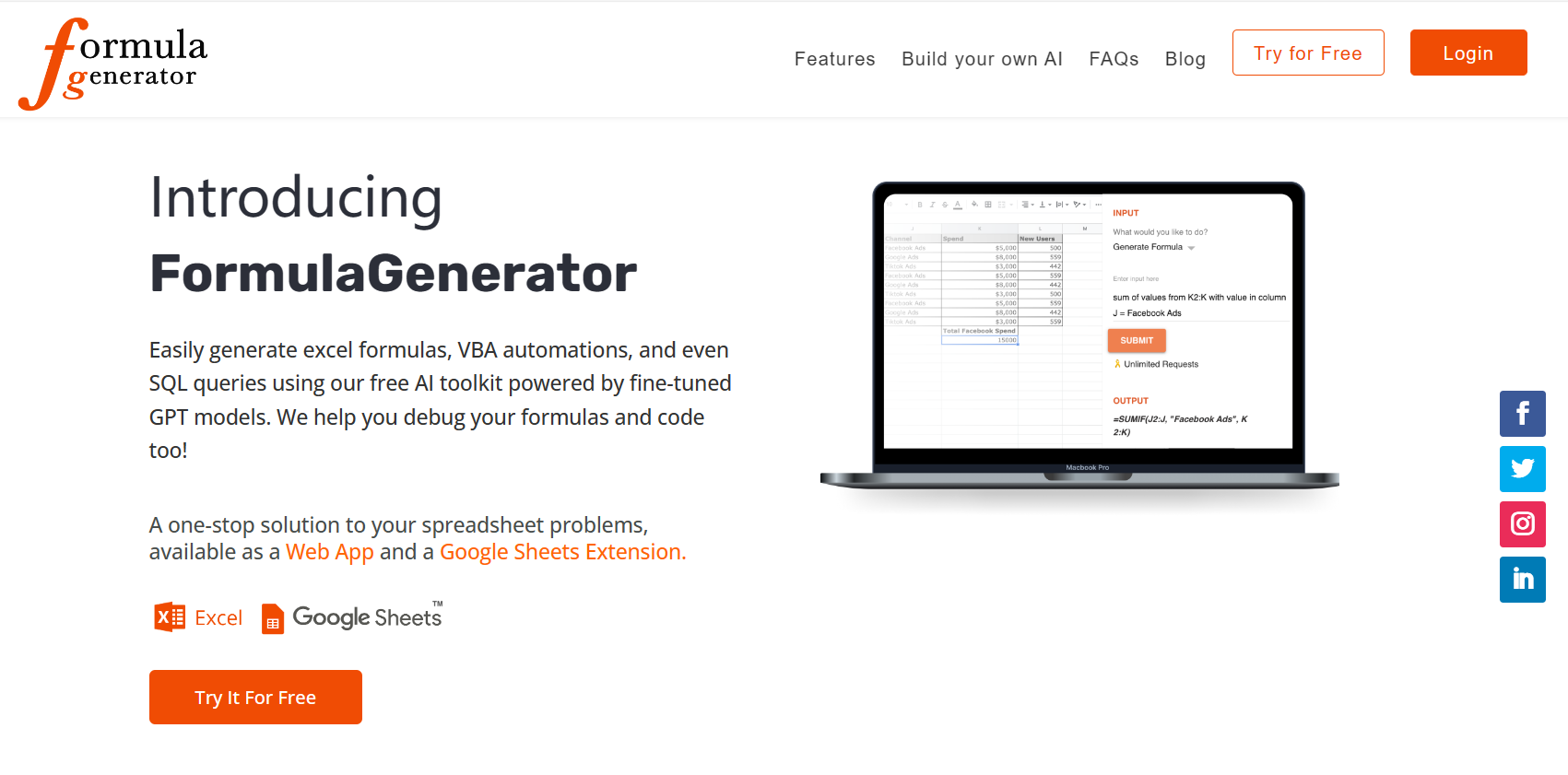 Formula Generator Formula Generator
