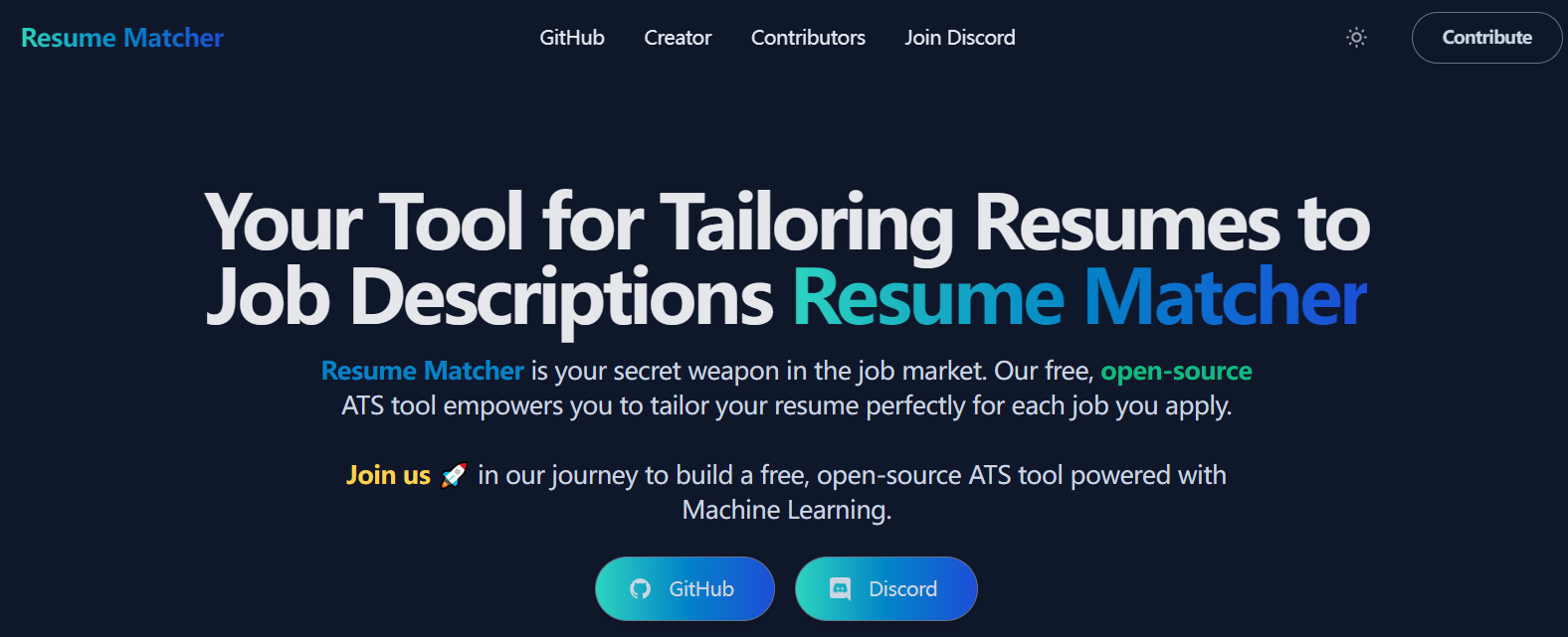 Resume Matcher Resume Matcher