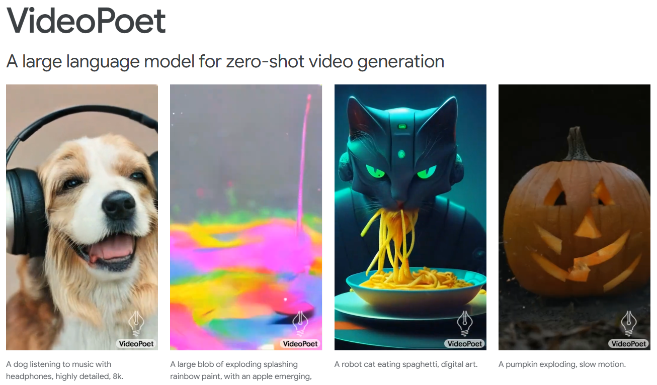 VideoPoet VideoPoet